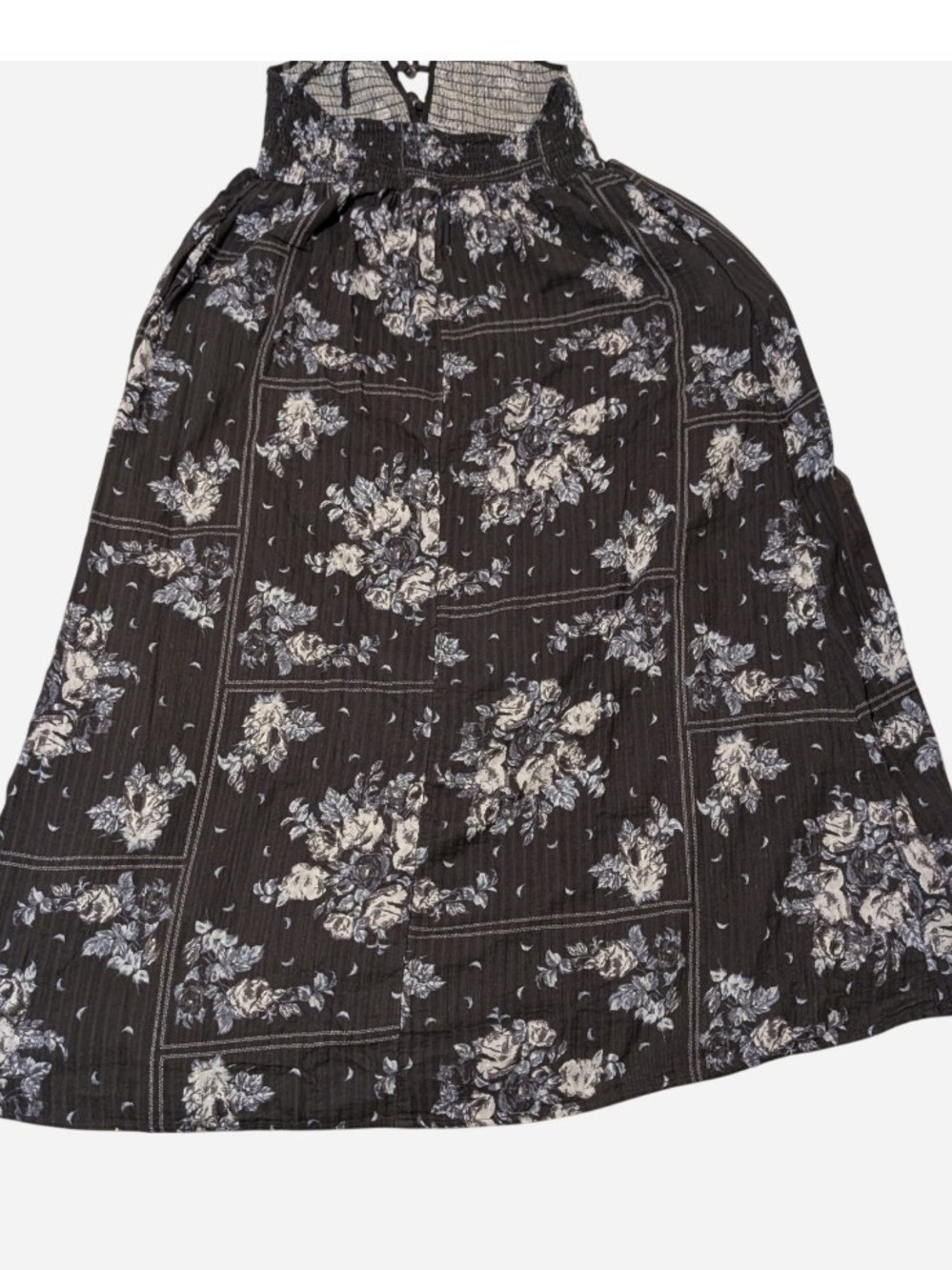 Universal Thread Navy Blue Floral Halter Maxi Dress - Picture 6 of 11